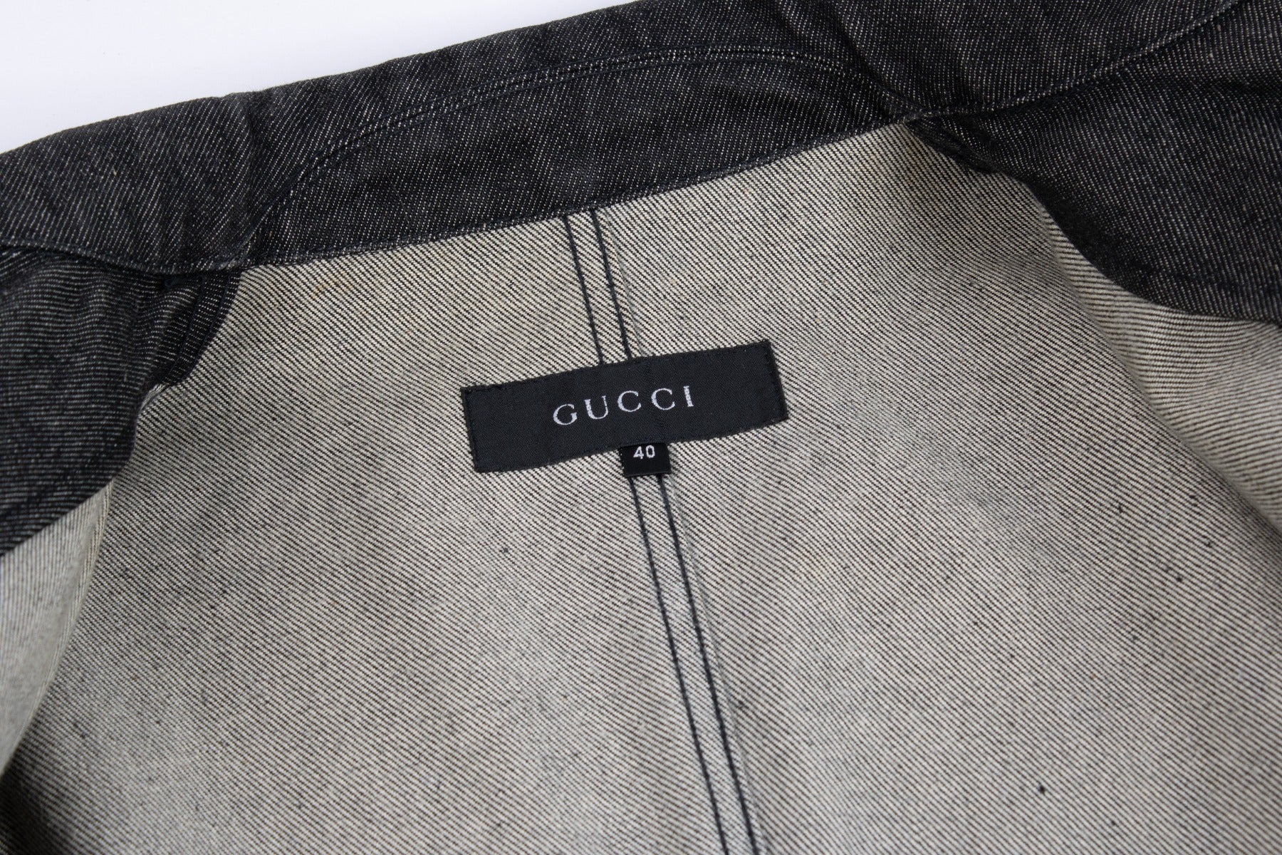 Shop 100% authentic second hand Gucci Denim Blazer Jacket on Labellov.com
