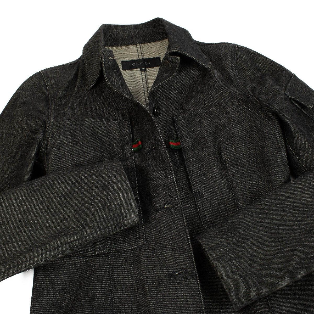 Shop 100% authentic second hand Gucci Denim Blazer Jacket on Labellov.com