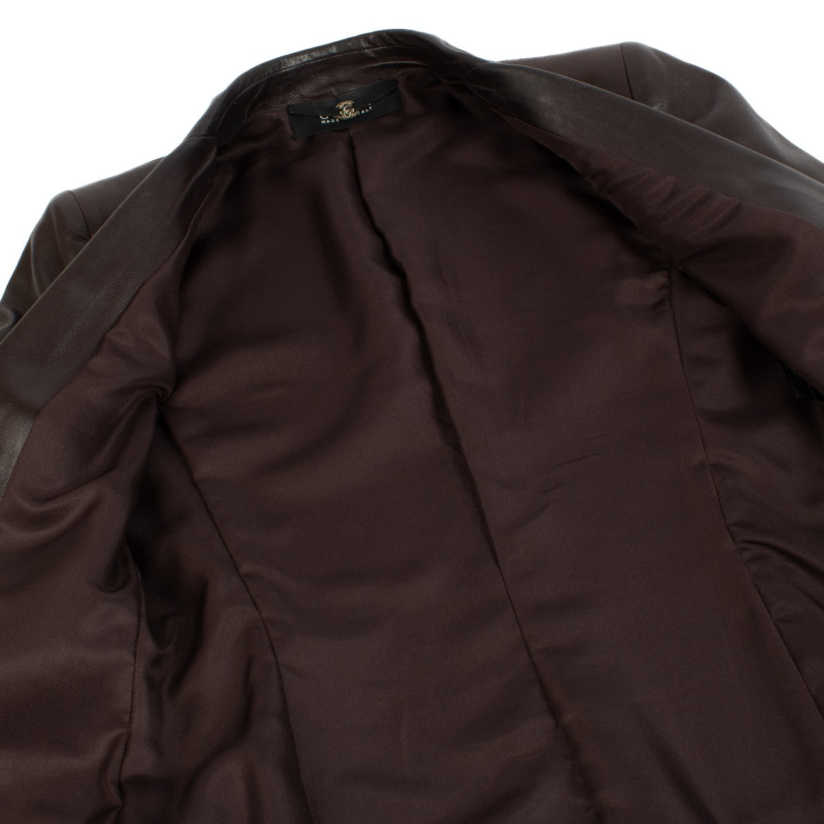 Buy authentic second hand Gucci Burgundy Leather Jacket - Size 40 at Labellov.com