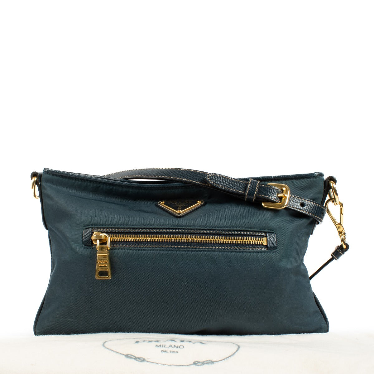 Prada Blue Nylon Crossbody Bag
