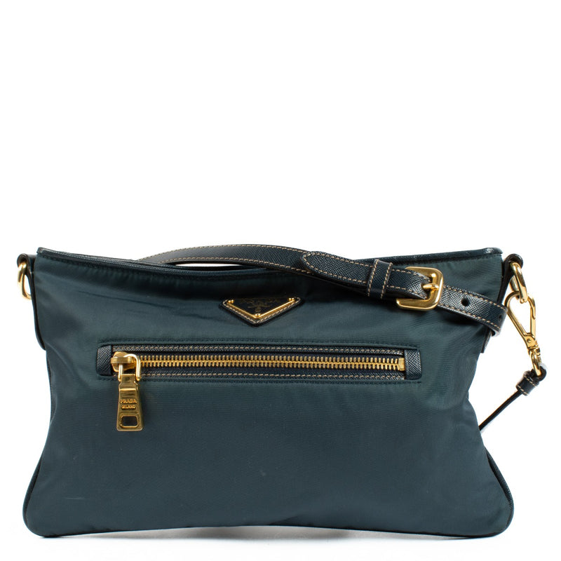 Prada Blue Nylon Crossbody Bag