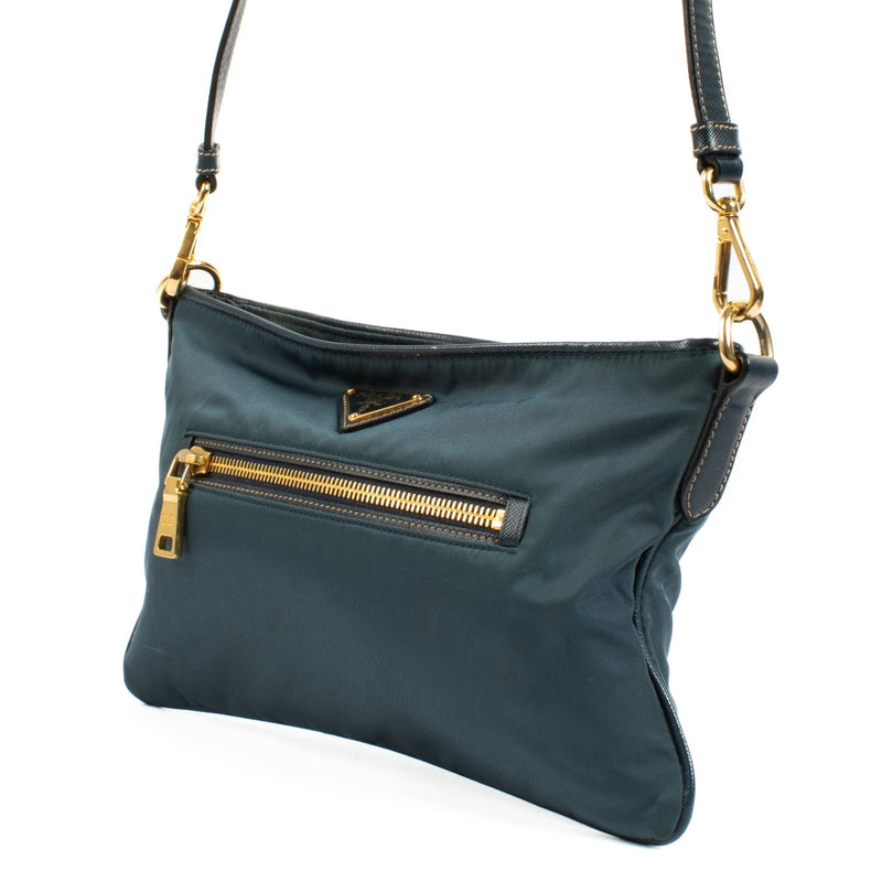 Prada Blue Nylon Crossbody Bag