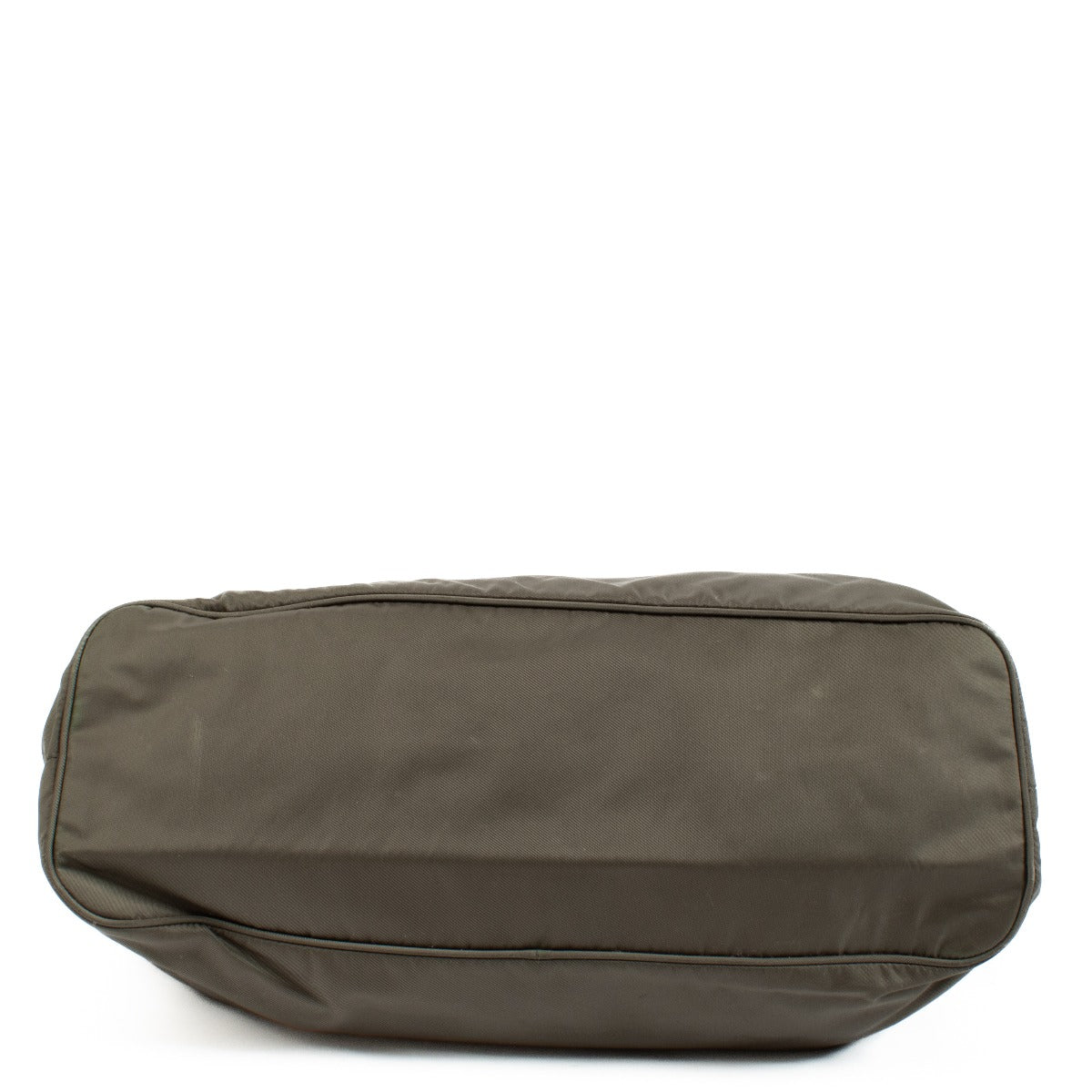 Prada Khaki Nylon Tote Bag