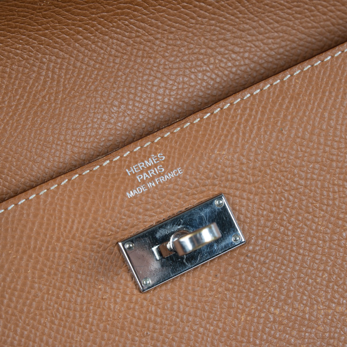 Shop 100% authentic second hand Hermès Gold Epsom Kelly Classic Wallet on Labellov.com