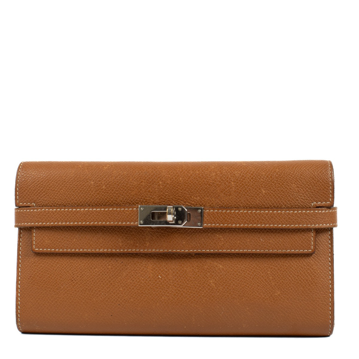 Shop 100% authentic second hand Hermès Gold Epsom Kelly Classic Wallet on Labellov.com