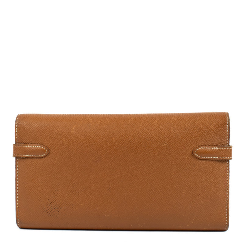 Shop 100% authentic second hand Hermès Gold Epsom Kelly Classic Wallet on Labellov.com