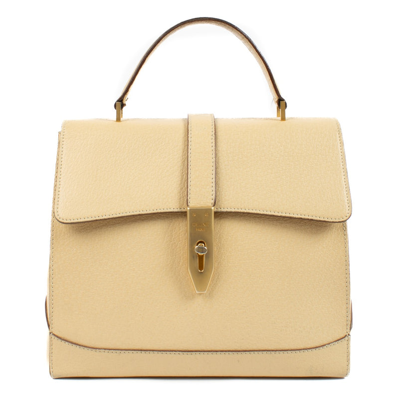 Buy authentic second hand Celine Beige Vintage 16 Turn Lock Bag at Labellov.com