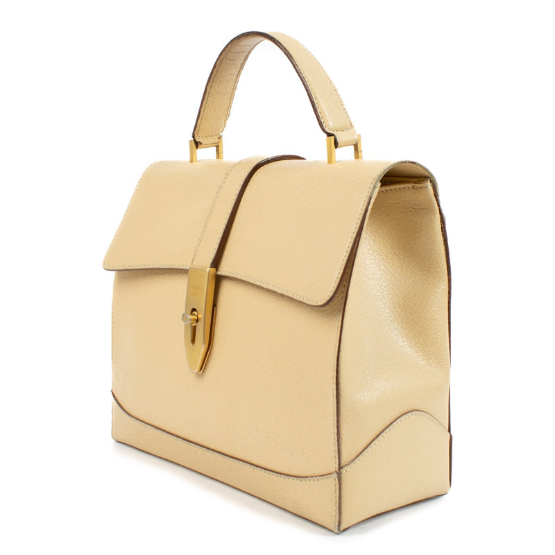 Buy authentic second hand Celine Beige Vintage 16 Turn Lock Bag at Labellov.com