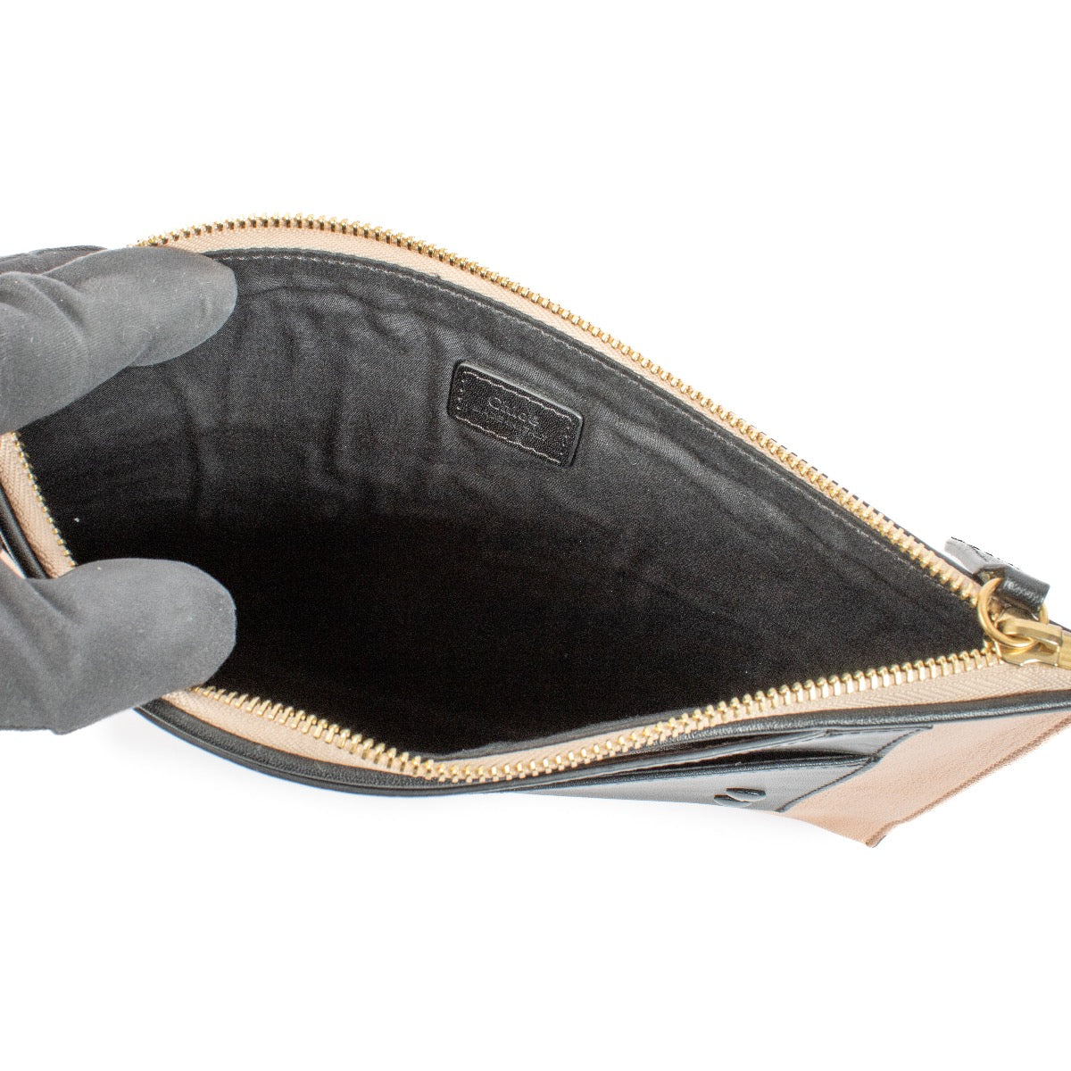 Buy authentic second hand Chloé Bi-Color Leather Alice Clutch at Labellov.com