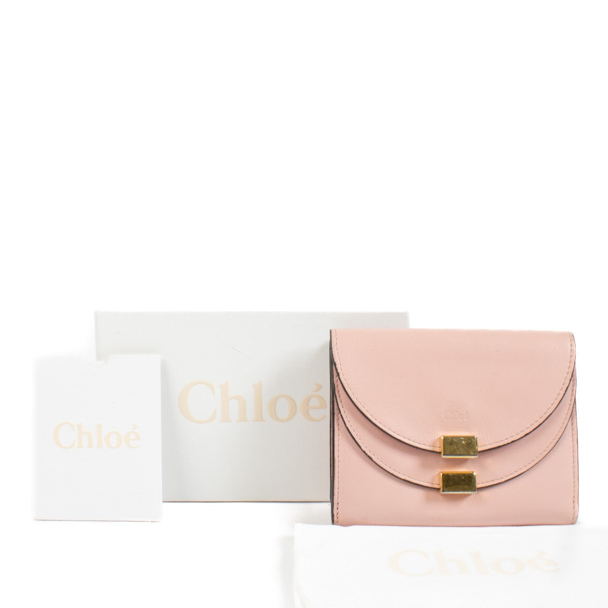 Shop 100% authentic second hand Chloé Pink Georgia Wallet on Labellov.com