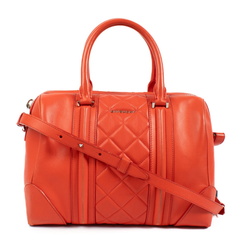 Shop 100% authentic second hand Givenchy Red Lucrezia Boston Bag on Labellov.com
