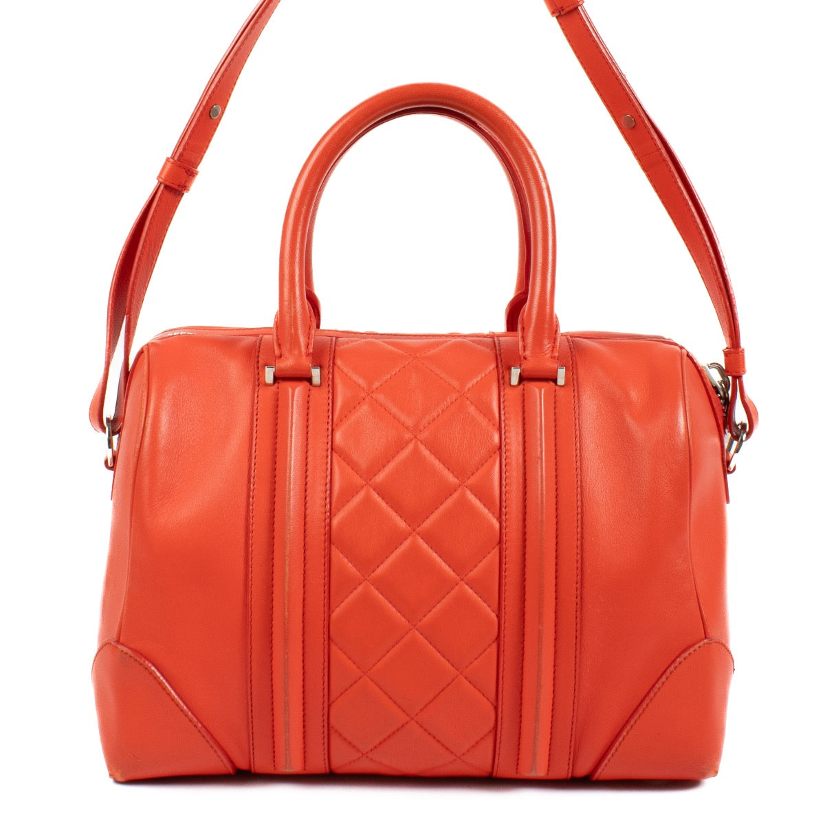 Shop 100% authentic second hand Givenchy Red Lucrezia Boston Bag on Labellov.com