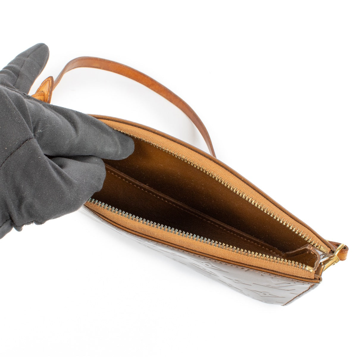 Shop 100% authentic second hand Louis Vuitton Bronze Monogram Vernis Lexington Pochette on labellov.com