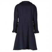 shop 100% authentic second hand Chanel 13K Blue Braided Trim Long Jacket - Size FR40 on Labellov.com