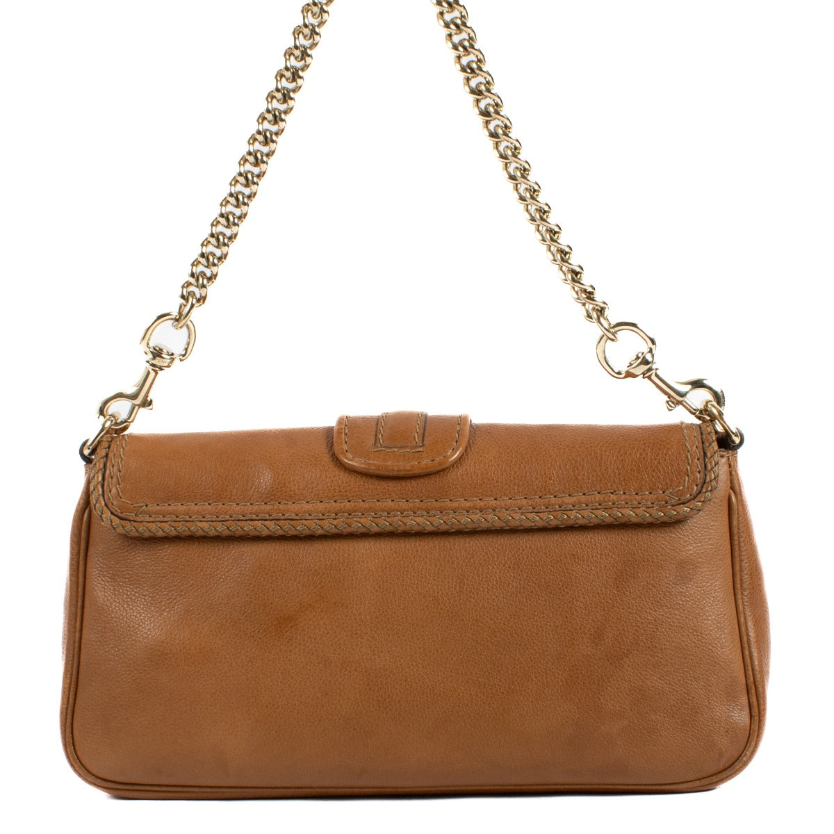 Gucci Brown Leather Marrakech Chain Bag