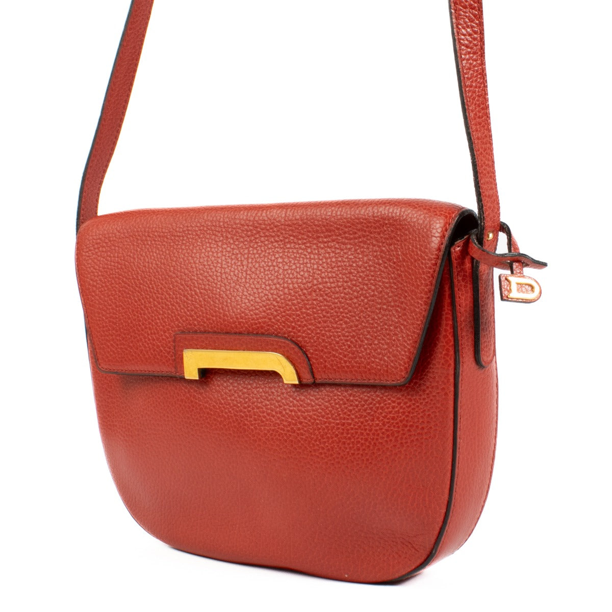 shop 100% authentic second hand Delvaux Red Delure Shoulder Bag on Labellov.com
