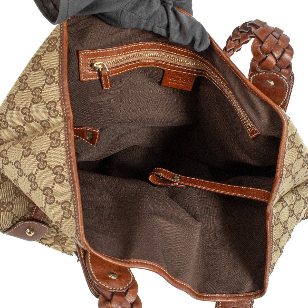 Buy authentic second hand Gucci Beige/Brown GG Canvas Horsebit Pelham Shoulder Bag at Labellov.com