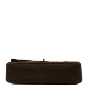 Shop 100% authentic second hand Chanel Brown Jersey Medium 2.55 Bag on Labellov.com