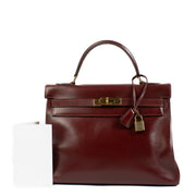 shop 100% authentic second hand Hermès Kelly 32 Rouge H Box GHW on Labellov.com
