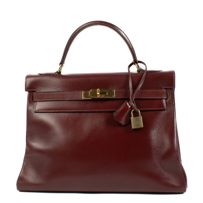 shop 100% authentic second hand Hermès Kelly 32 Rouge H Box GHW on Labellov.com
