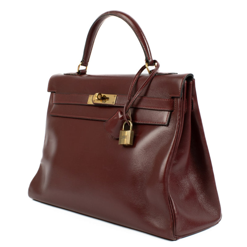 shop 100% authentic second hand Hermès Kelly 32 Rouge H Box GHW on Labellov.com