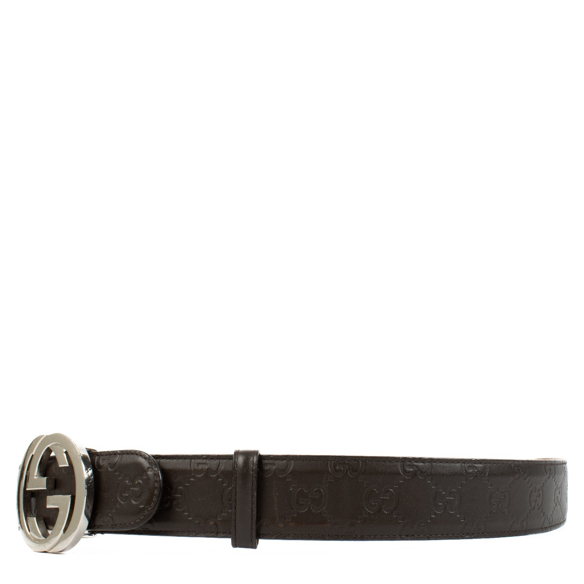 Gucci Black Signature Belt - Size 105 on Labellov.com