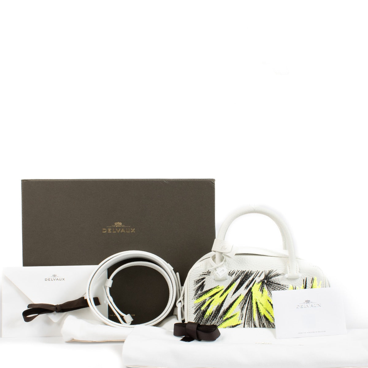 Shop 100% authentic secondhand Delvaux White Graffiti Cool Box Mini on Labellov.com