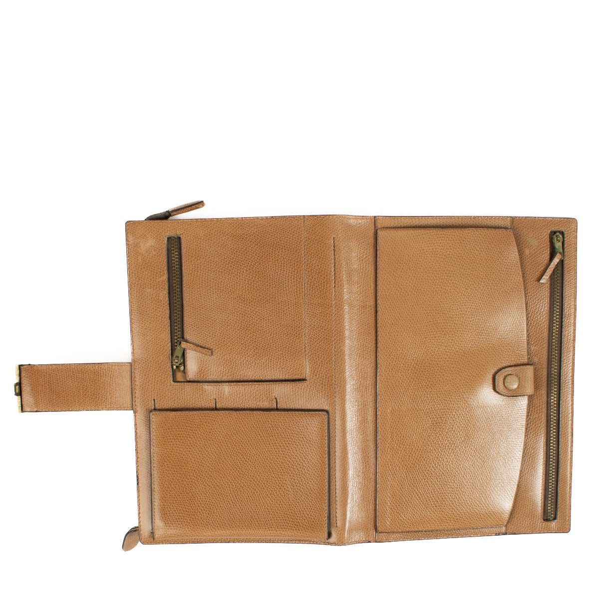 Buy authentic second hand Delvaux Beige Leather Vintage Clutch at Labellov.com