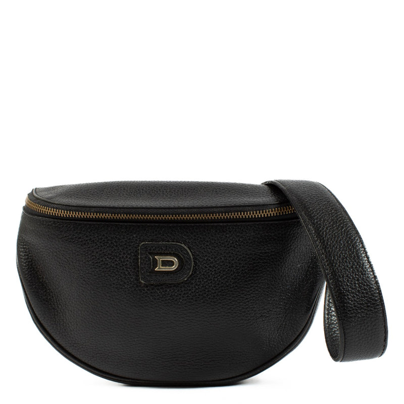 Authentic second hand Delvaux Black Musette Belt Bag on Labellov.com