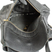 Authentic second hand Delvaux Black Toile de Cuir Faust Shoulder bag on Labellov.com