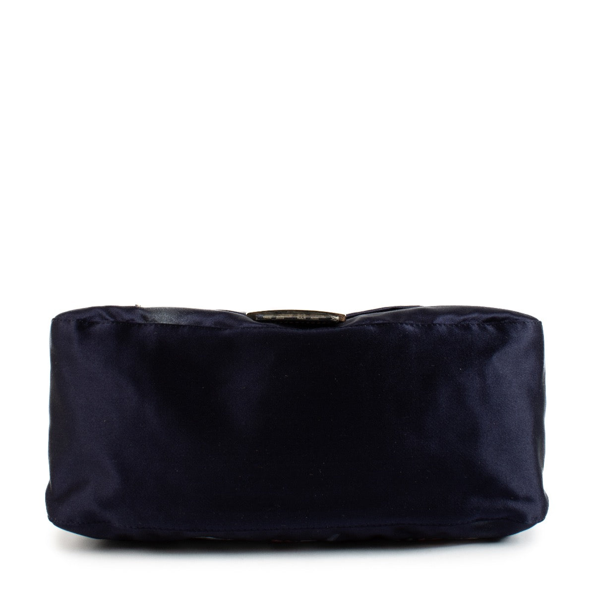Shop safe online at Labellov in Antwerp, Brussels and KNokke this 100% authentic second hand Fendi Zucchino-Trimmed Floral Satin Mamma Baguette Bag