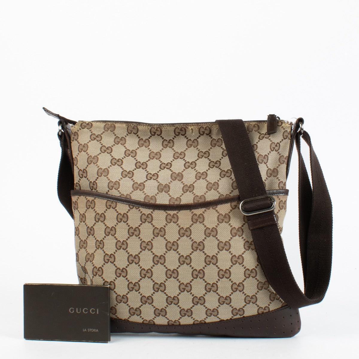 Authentic second-hand Gucci GG Canvas Messenger Bag Crossbody on labellov.com