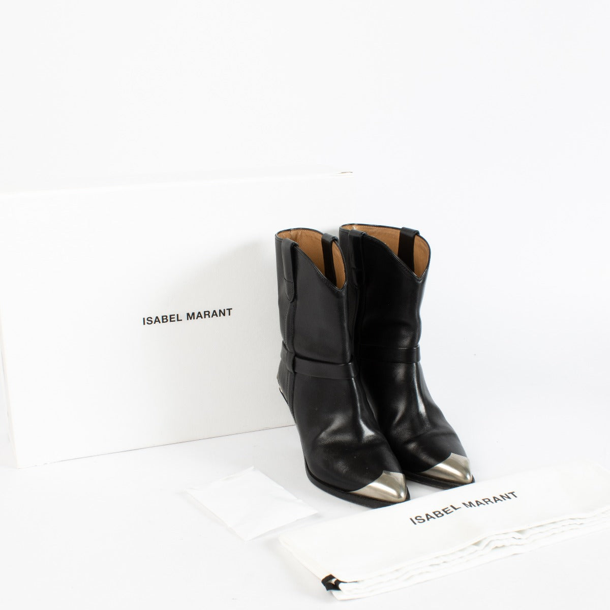 Authentic second-hand Isabel Marant Black Limza Boots - Size 36 on labellov.com