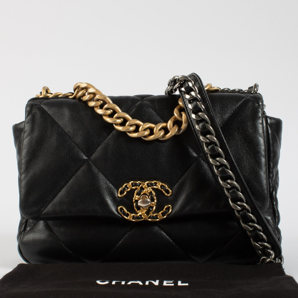 Chanel Black Medium Chanel 19 Bag