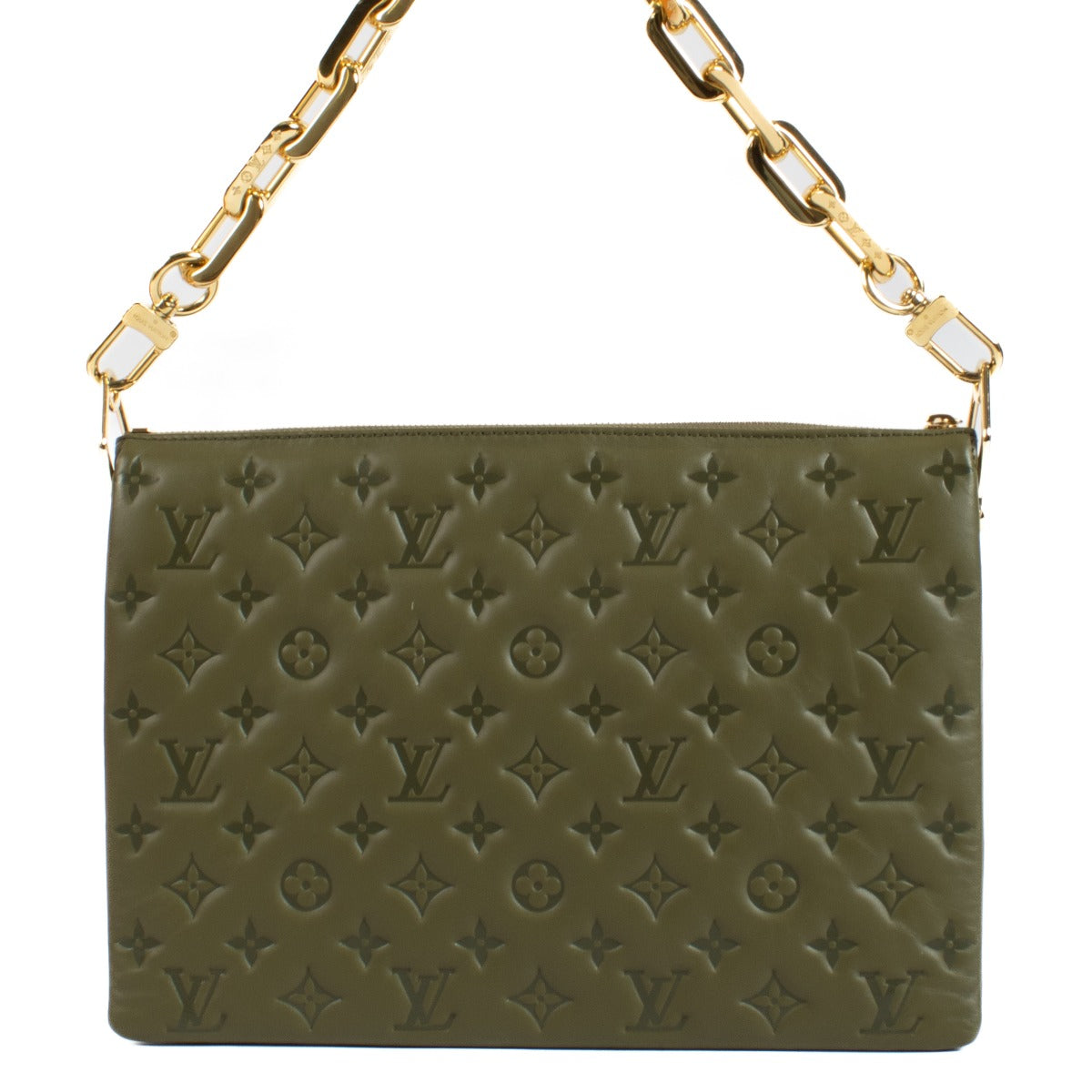 Louis Vuitton Khaki Coussin MM