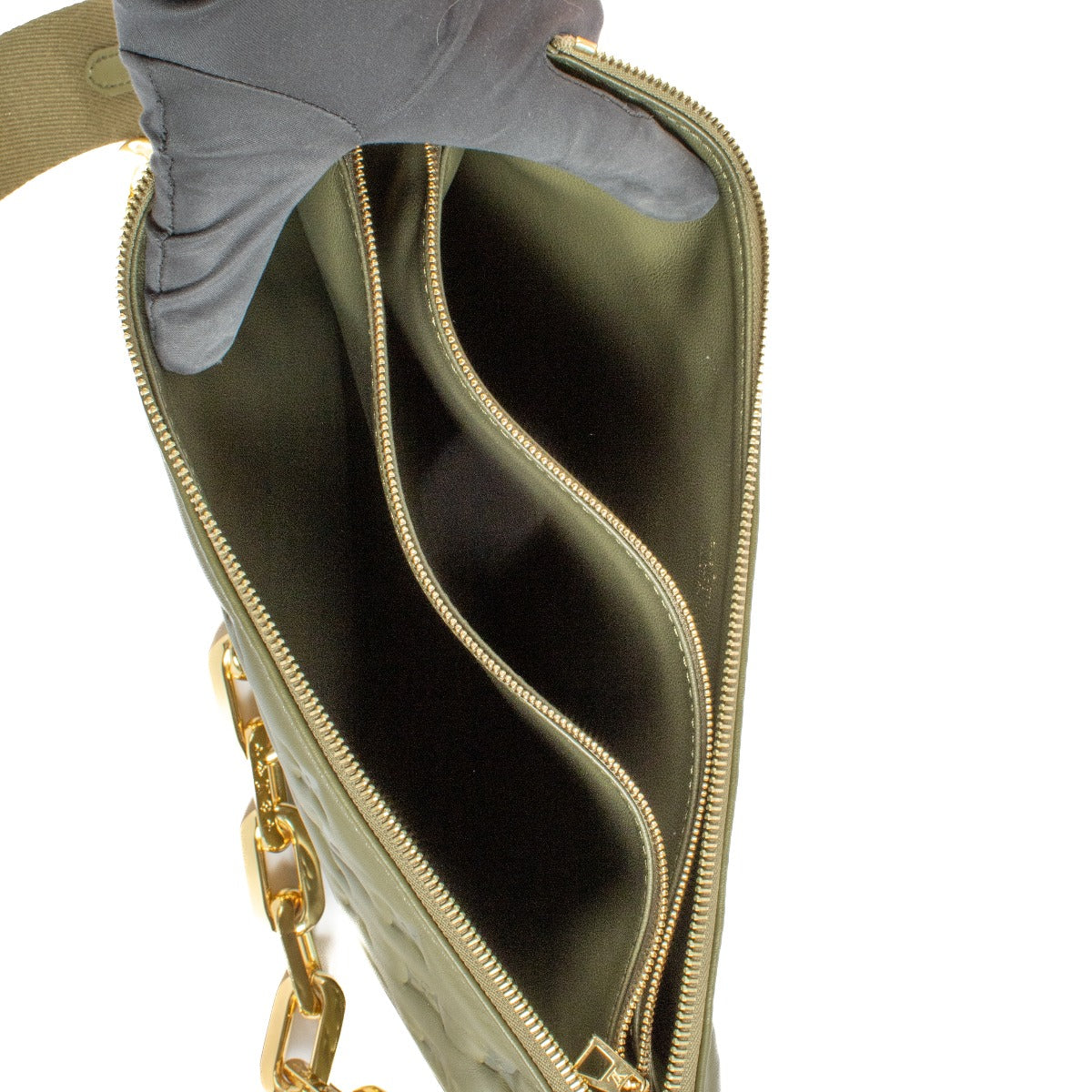 Louis Vuitton Khaki Coussin MM