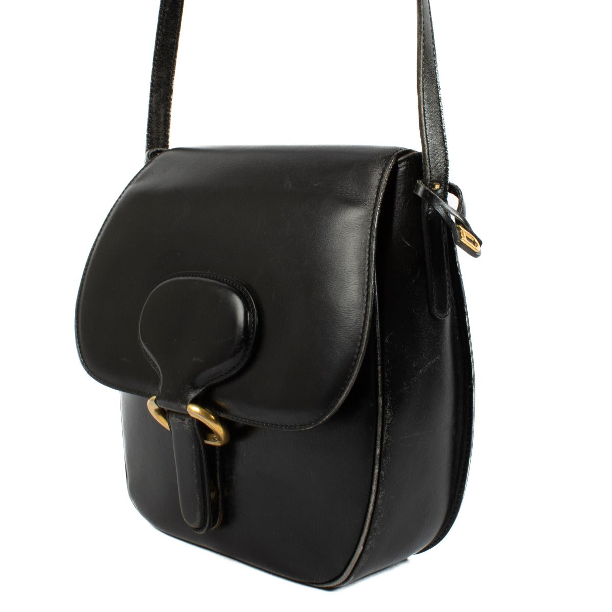 Delvaux Zwart Box Calf Vintage Tas