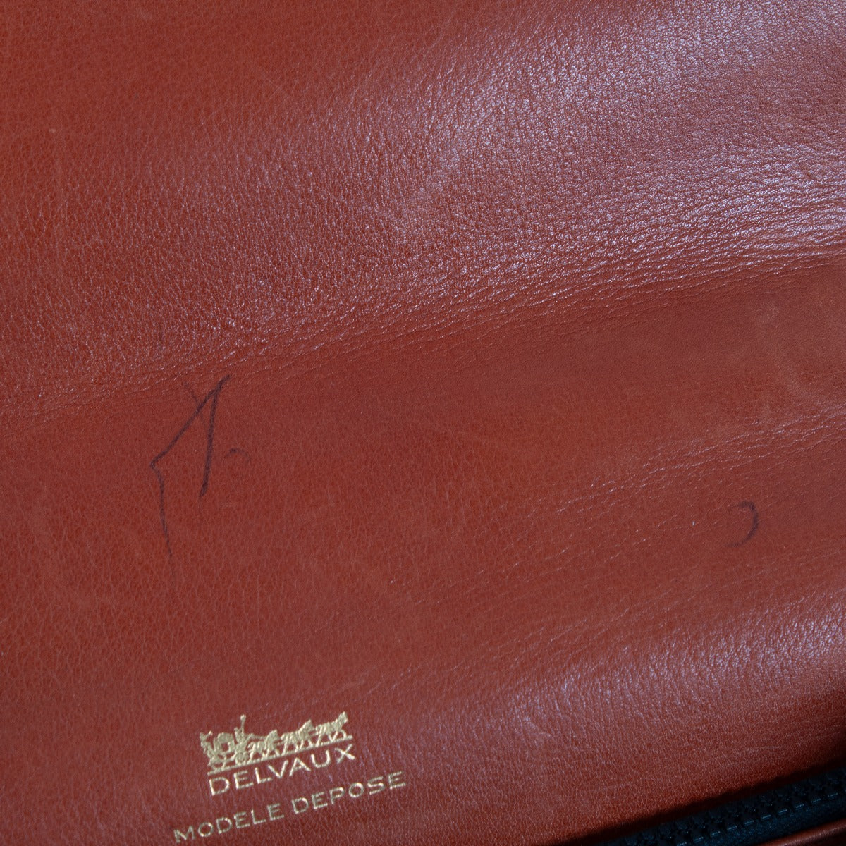 Delvaux Vintage Red Leather Shoulder Bag