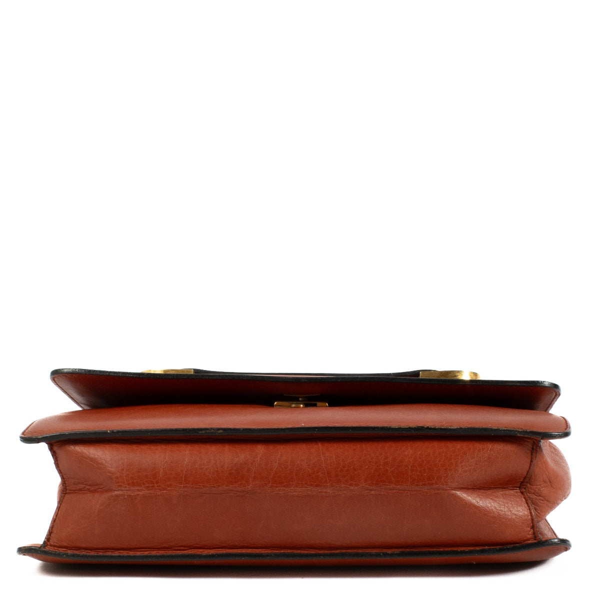 Delvaux Vintage Red Leather Shoulder Bag