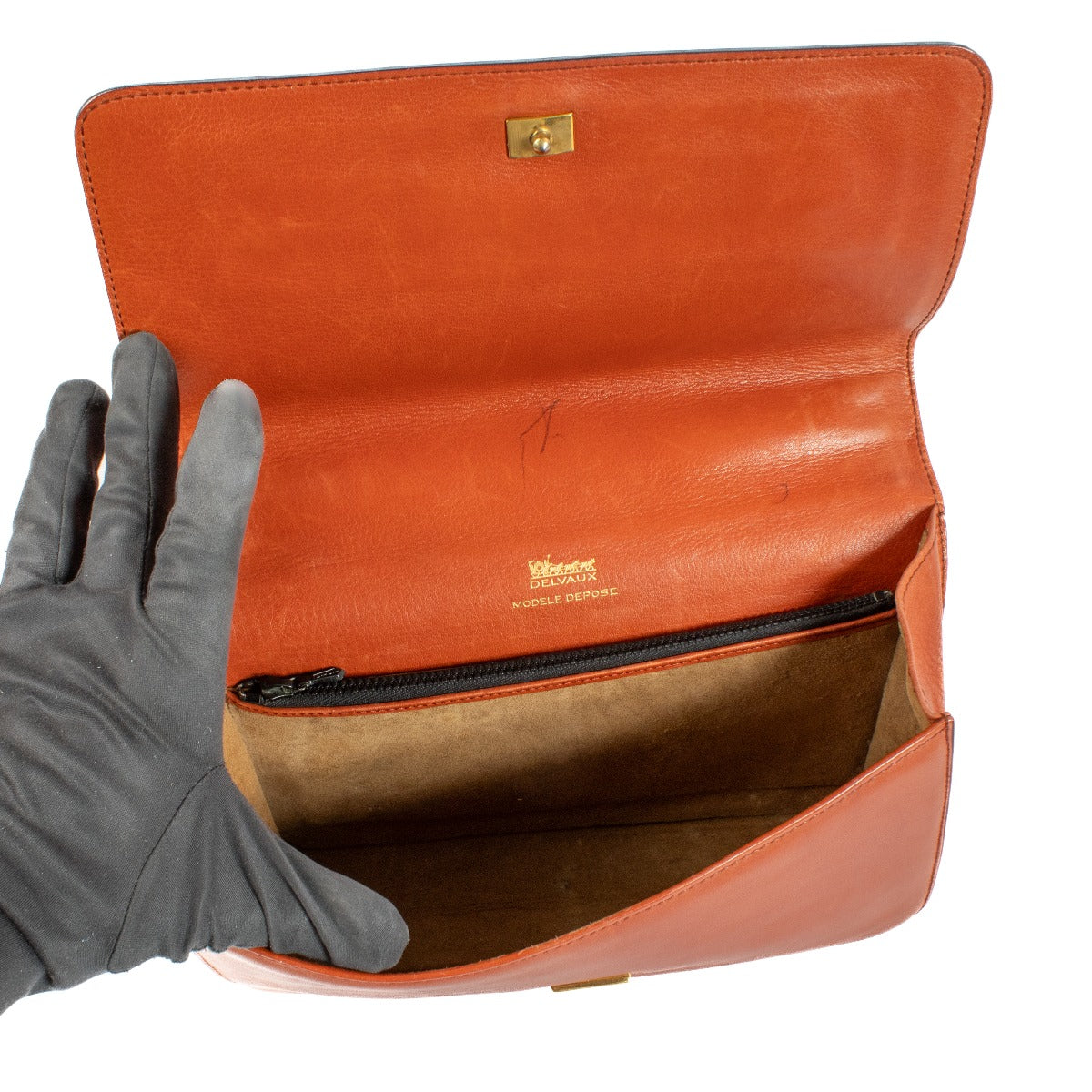 Delvaux Vintage Red Leather Shoulder Bag