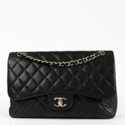Chanel Black Caviar Large Classic Handbag