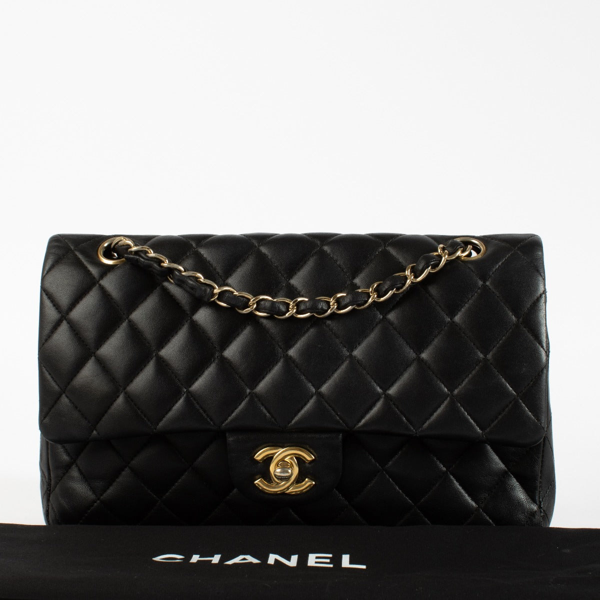 Chanel Zwarte Medium Classic 11.12 Kleptas