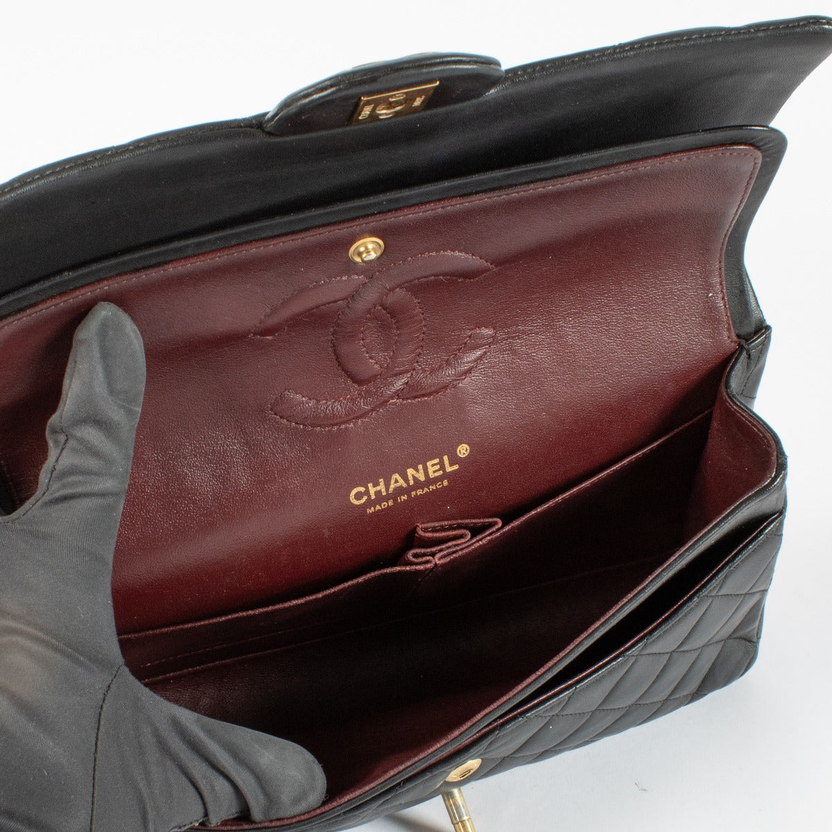 Chanel Zwarte Medium Classic 11.12 Kleptas