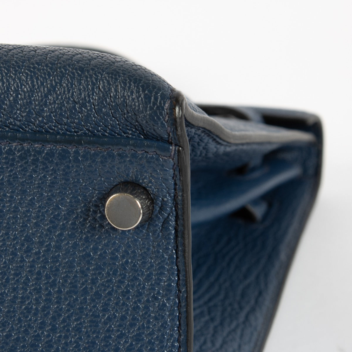 Hermès Kelly 35 Bleu De Malte Chevre Coromandel PHW