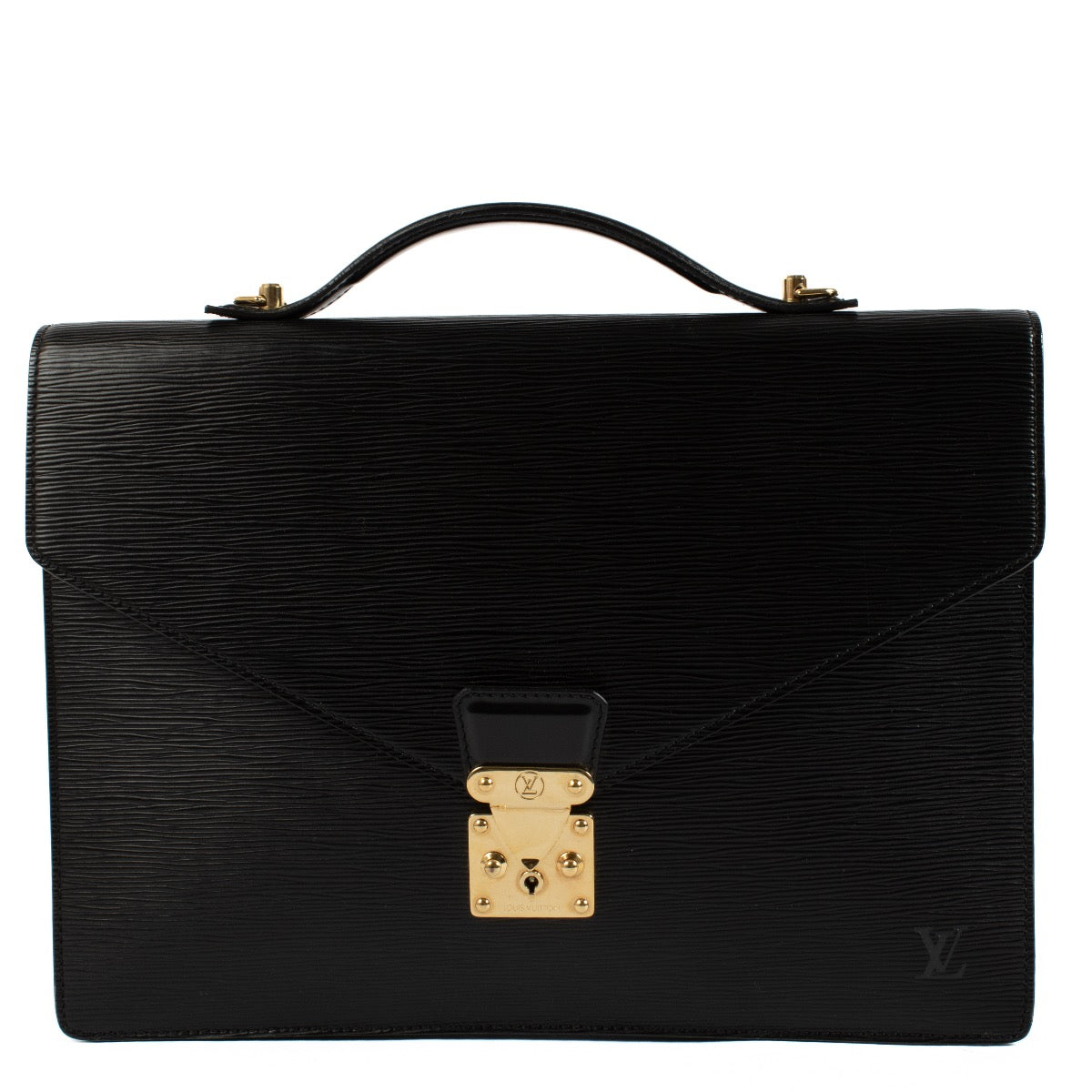 Shop 100% authentic second hand Louis Vuitton Black Epi Serviette Conseiller Briefcase on Labellov.com