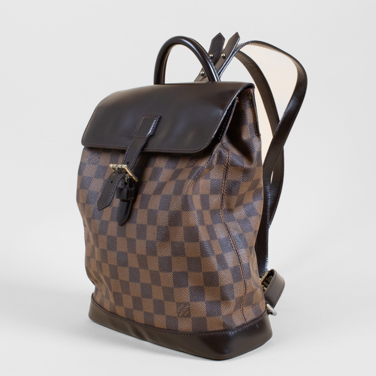 Authentic second hand Louis Vuitton Damier Ebene Soho Backpack on Labellov.com