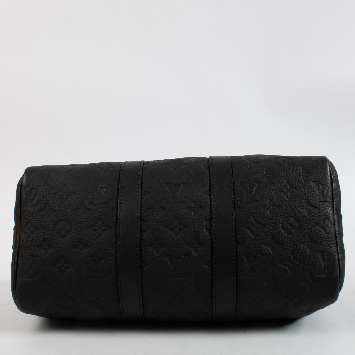 Louis Vuitton Black Monogam Taurillon Keepall 35