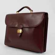 Shop 100% authentic second hand Cartier Burgundy Vintage Briefcase on Labellov.com