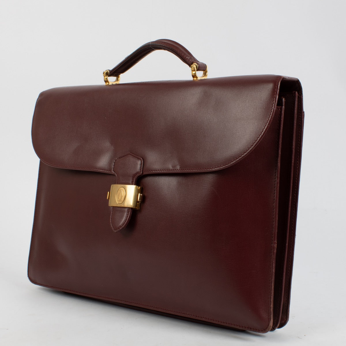Shop 100% authentic second hand Cartier Burgundy Vintage Briefcase on Labellov.com
