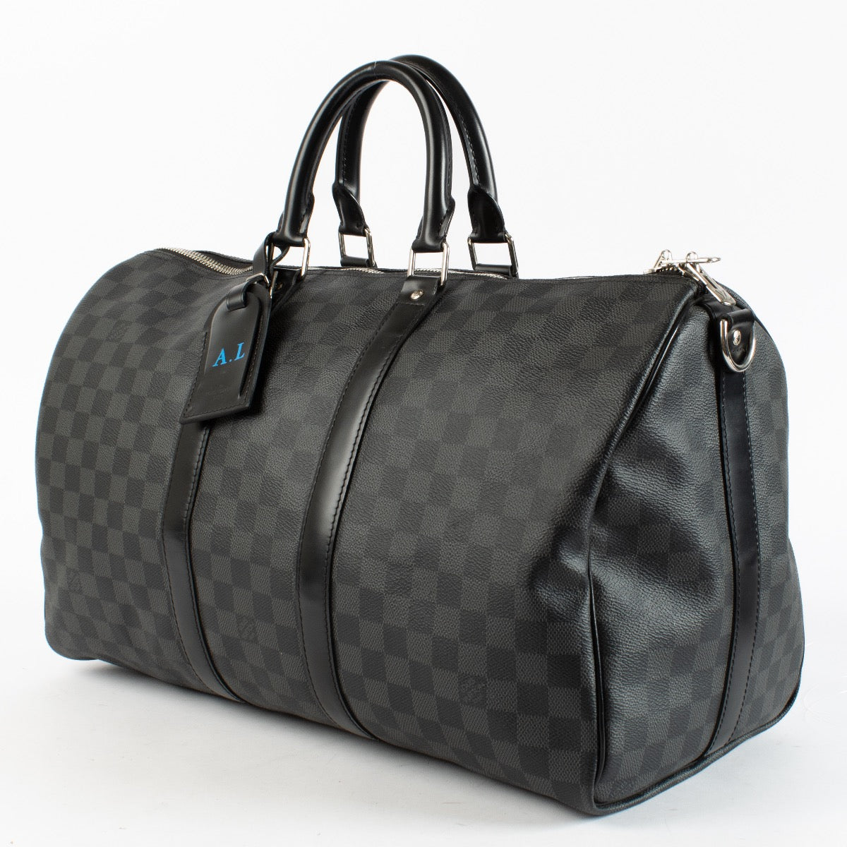 Authentic Second Hand Louis Vuitton Damier Graphite Keepall Bandouliere 45 on Labellov.com